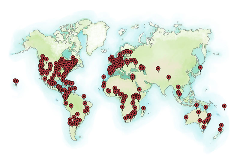 Global Plants Partners map