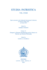 Studia Patristica. Vol. CXXII - Papers presented at the Eighteenth International Conference on Patristic Studies held in Oxford 2019