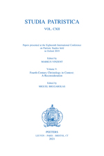 Studia Patristica. Vol. CXII - Papers presented at the Eighteenth International Conference on Patristic Studies held in Oxford 2019