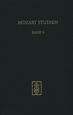 Mozart Studien Band 9: Orchester und Solist in den Konzerten von W. A. Mozart